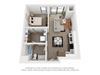 One bedroom floor plan The Mansion_B12